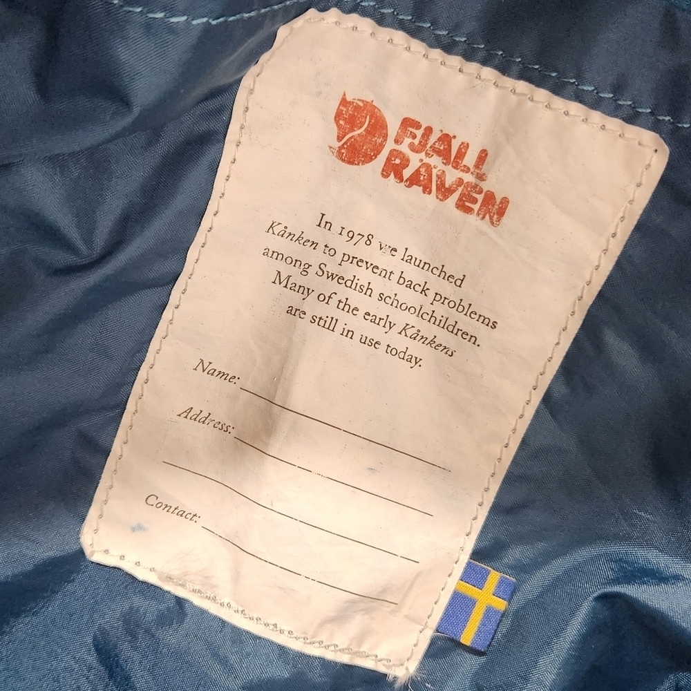 Fjallraven Kanken Mini Classic Pack Blue Backpack Bag Style 23510 - Picture 4 of 8